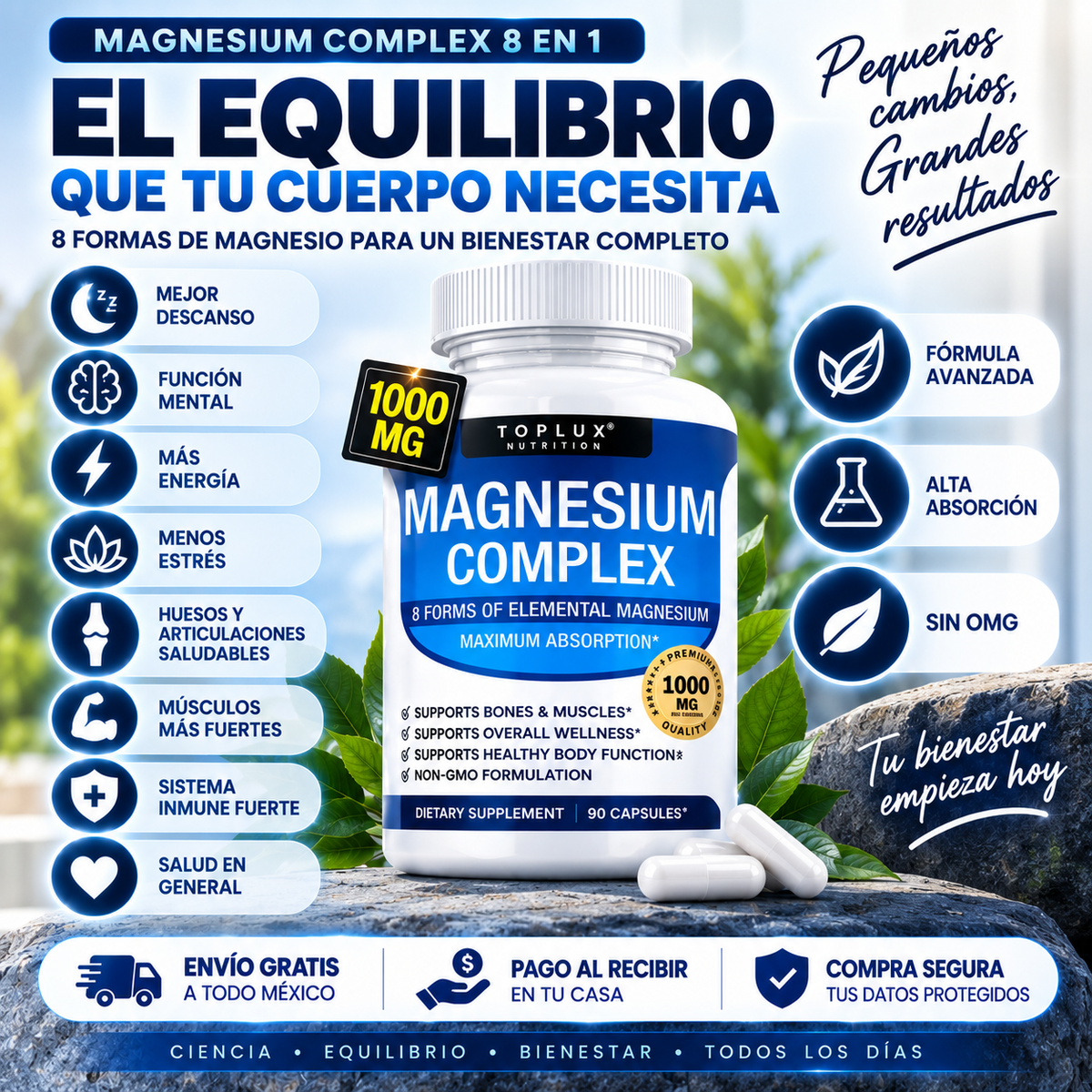 Magnesium Complex 8 En 1 – Energía, Descanso Y Bienestar En Una Sola Fórmula
