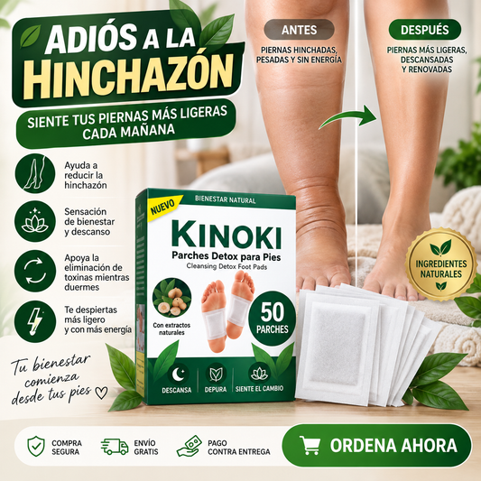 50 Parches Kinoki | Bienestar Para Tus Noches — 50% De Descuento Solo Hoy