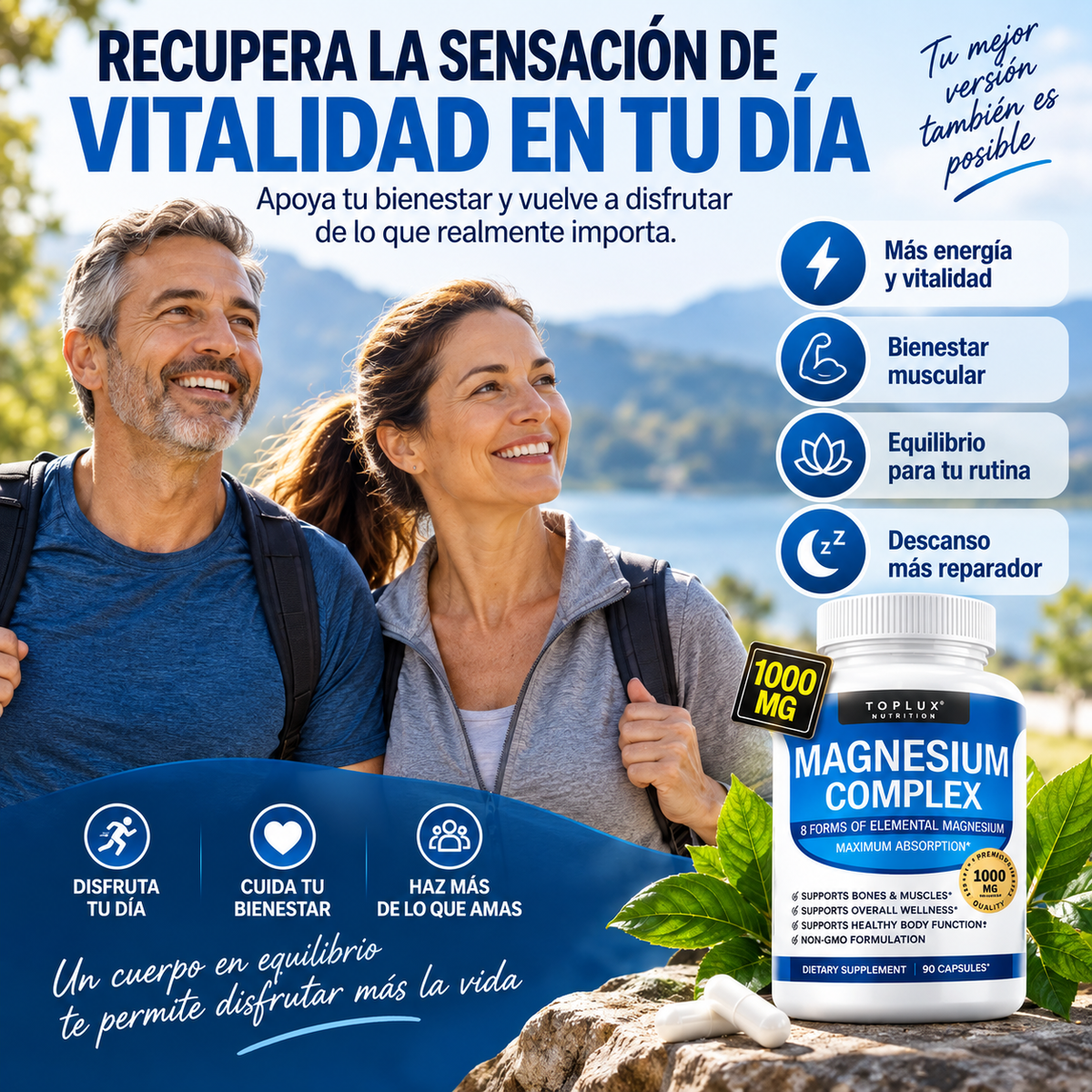 Magnesium Complex 8 En 1 – Energía, Descanso Y Bienestar En Una Sola Fórmula