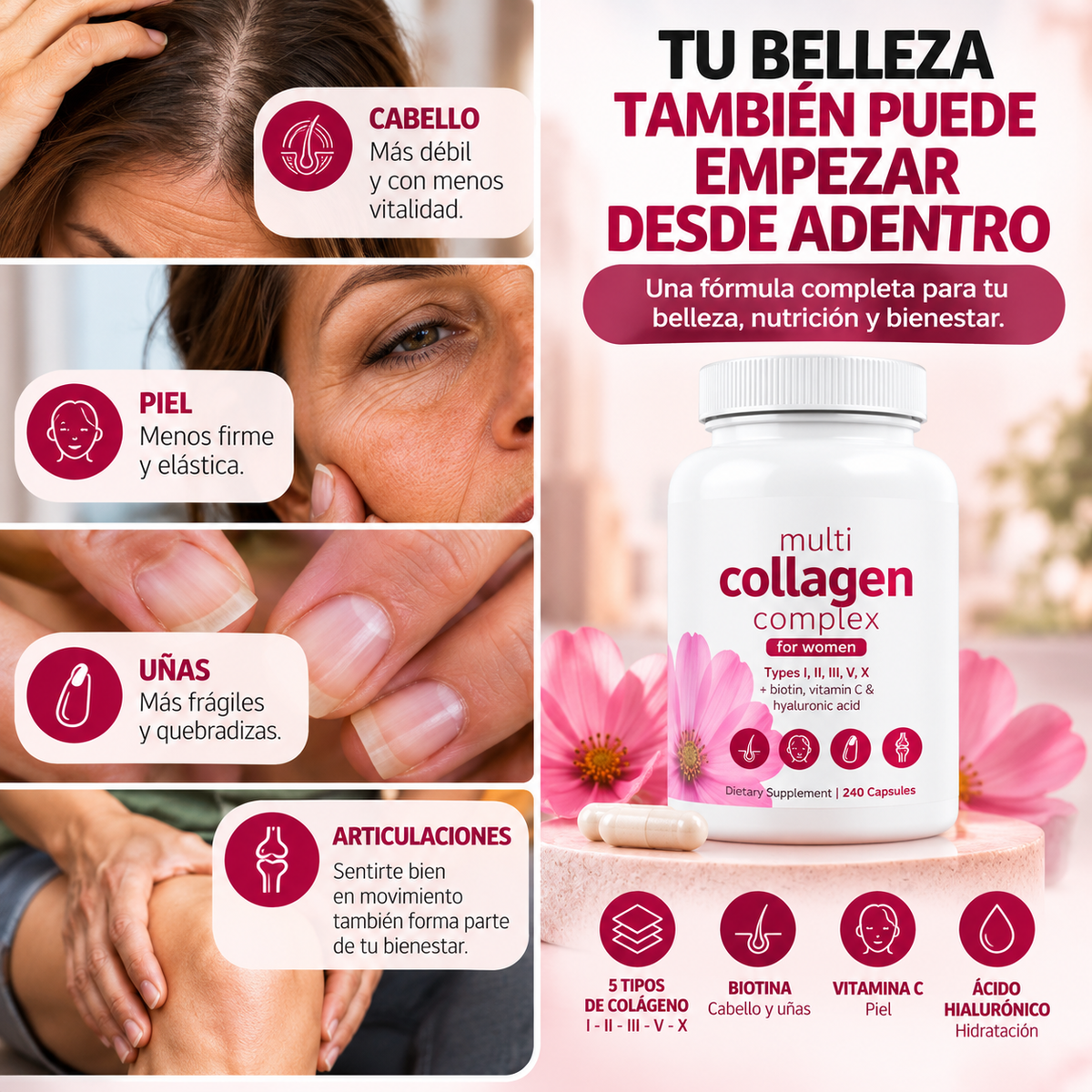 Multi Collagen Complex For Women | Belleza Y Bienestar Desde Adentro