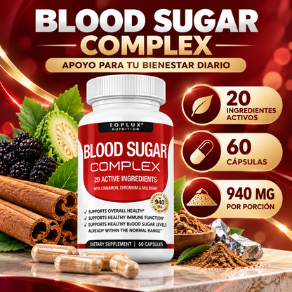 Blood Sugar Complex | Apoyo Para Niveles Saludables De Glucosa