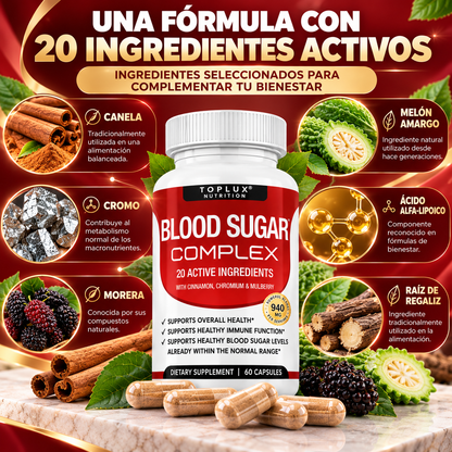 Blood Sugar Complex | Apoyo Para Niveles Saludables De Glucosa