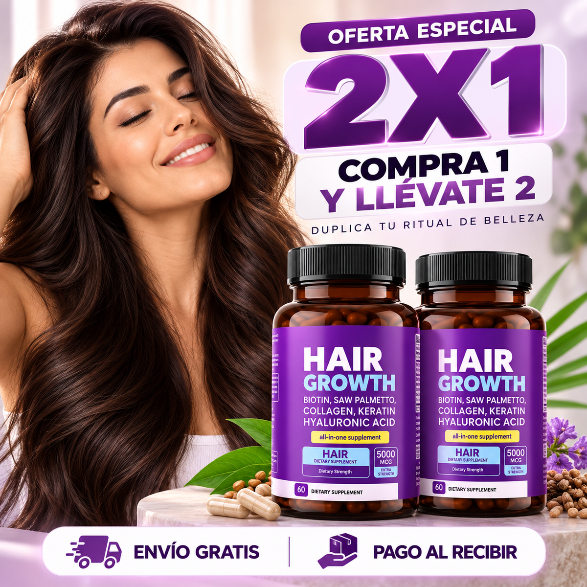 Hair Growth 2X1 – Compra 1 Y Llévate 2 | Belleza Desde Adentro