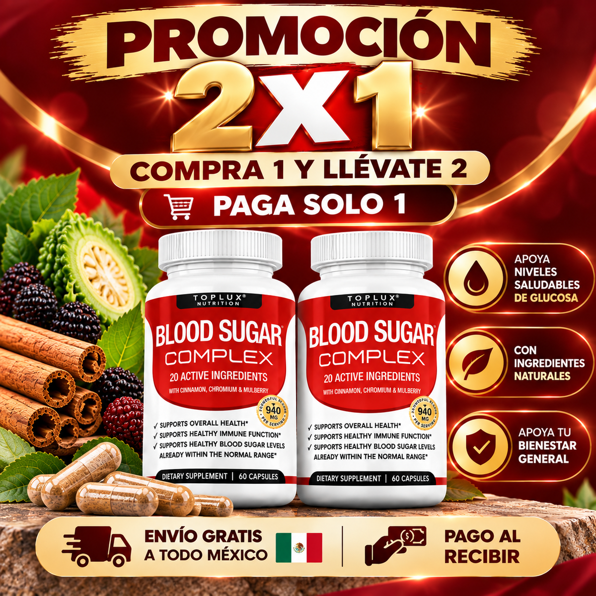 Blood Sugar Complex | Apoyo Para Niveles Saludables De Glucosa